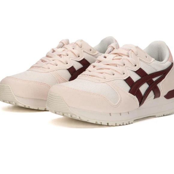 Onitsuka Tiger Alvarado Sneakers cream dark cherry casual classic summer comfy - Picture 1 of 9